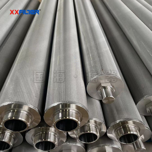 真空燒結(jié)疊層壓制燒結(jié)網(wǎng)濾芯